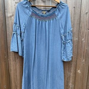 Democracy Blue Raglan Sleeve Sundress